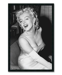 "Marilyn Monroe Smiling" Framed Wall Art