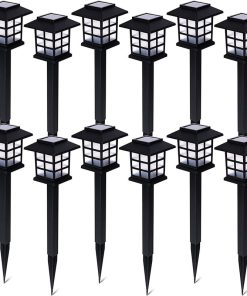 Zone Tech® Outdoor Bright Solar-Powered Light (12-Pack)