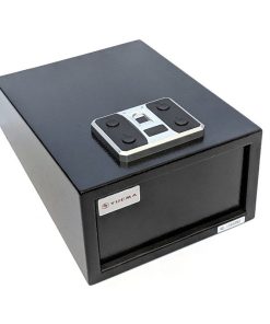 YUEMA® Handgun Gun Safe with Auto-Open Lid & Optional Biometric Fingerprint Lock