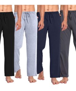(4PK) Men's Lounge Pajama Pants w/Pockets
