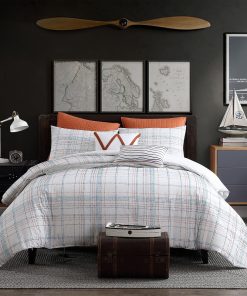 Swift Home Caspian Textured Plaid Comforter Set with Shams