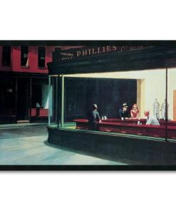 "Nighthawks" Framed Art Print by Edward Hopper