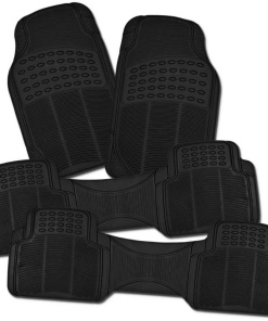 Zone Tech® 4-Piece All-Weather Rubber Car Interior Floor Mats