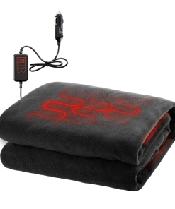 Zone Tech Polar Fleece Electric 12V Traveling Blanket
