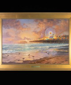 *Original Study* Sunset at Santa Monica Pier by Thomas Kinkade Studios 20" x 30"