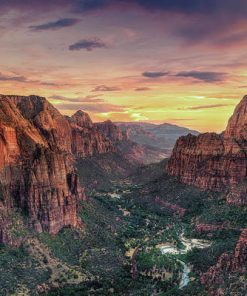 Zion Canyon National Park Art Print