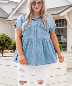 Your Best Self Top, Light Blue