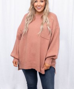 Yours In A Heartbeat Top, Mauve