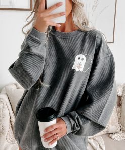 "Boo In Boujee" Corded Graphic Crewneck (Charcoal) - Print On Demand