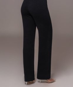 BLACK BACK IN BUSINESS KNIT TROUSERS