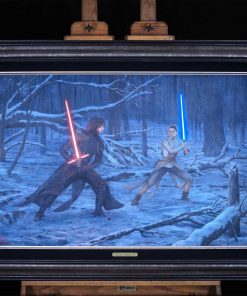 *Original Study* The Duel: Rey™ vs Ren by Thomas Kinkade Studios 28.25" x 42"