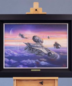 *Original Study* The Mandalorian™ - The Escort by Monte Moore Thomas Kinkade Studios 22.5" x 32"