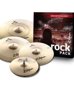 Zildjian Rock Music Cymbal Pack, Includes 14" A Mastersound Hi-Hat Cymbal, 17" A Medium Thin Crash Cymbal, 19" A Medium Thin Crash Cymbal, 20" Ping Ride Cymbal