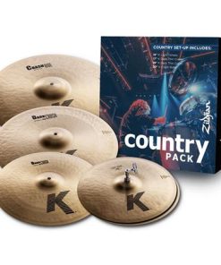 Zildjian Country K Cymbal Pack, Includes 15" K Light Hi-Hats Cymbal, 17" K Dark Thin Crash Cymbal, 19" K Dark Thin Crash Cymbal, 20" K Crash Ride Cymbal