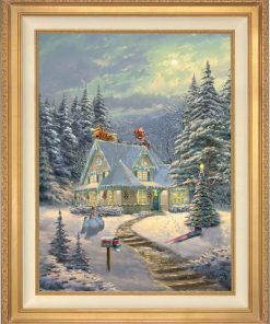 *RARE* Midnight Delivery Framed Estate Edition Canvas Antique Gold 25.5" x 34" #3/3