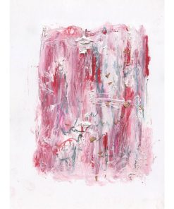 "Poppy Grove" Contemporary Abstract Field Landscape Drawing