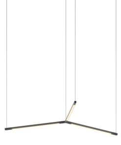 Z-Bar Trio Pendant  By Kenneth and Edmund Ng, For Koncept Lighting