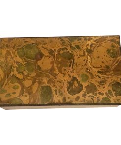 Vintage Moulded Cherry Amber Bakelite Cameo Trinket Box - T P Danbiene Paris