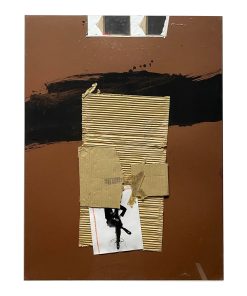 "I Wanted" Contemporary Mixed-Media Floral Fashion Collage by Frances Sousa