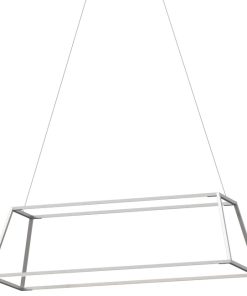 Z-Bar Rise Rectangle Pendant  By Koncept Lighting