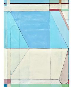 "Freedom Must Come" Contemporary Geometric Hard Edge Acrylic Painting by Sassoon Kosian