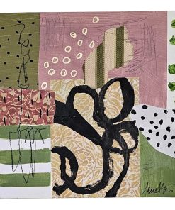 "Kimono Series" No. 101 and 102 - Black/White by Jane Evans (Canada) - a Pair