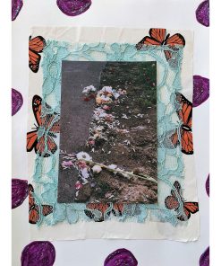 "Let's Just Leave" Contemporary Mixed-Media Abstract Fashion Collage by Frances Sousa