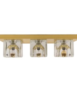 "Give Me Your Hands" Brass and White / Ivory Metal Wall Sconce