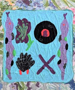 "I Will Buy Nice Art" Contemporary Original Abstract Mixed-Media Painting by Jen Ramos