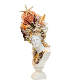 "Kairos" Contemporary Embellished Mixed-Media Bust