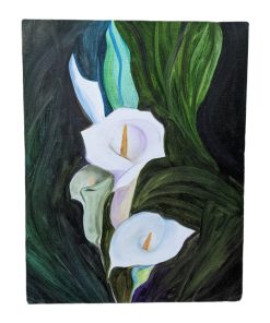 "New Day" Contemporary Abstract Expressionist Floral Oil Painting by Monica Shulman
