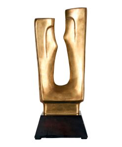 "Mykola" Contemporary Embellished Mixed-Media Bust Sculpture