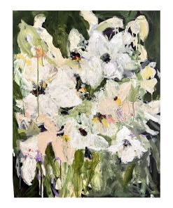 "My Sweet Anemones" Contemporary Original Abstract Botanical Acrylic Painting by Sandy Welch