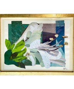 "The Small Things" Original Gouache on Paper, Cut and Pasted; Deckled Edges Collage by Kate Lewis