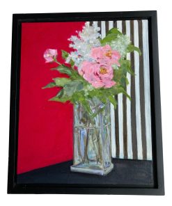 "Interaction of Color No. 8" Contemporary Abstract Acrylic Painting by Axel Abbott, Framed