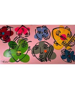 #"Writing" Abstract Original Art Installation by Diane Grant - Set of 6