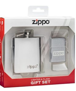 Zippo Flask & Lighter Gift Set