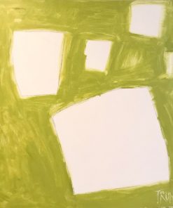 "Lake Series (Diptych)" Contemporary Original Abstract Landscape Acrylic Painting by Bryan Young - Set of 2